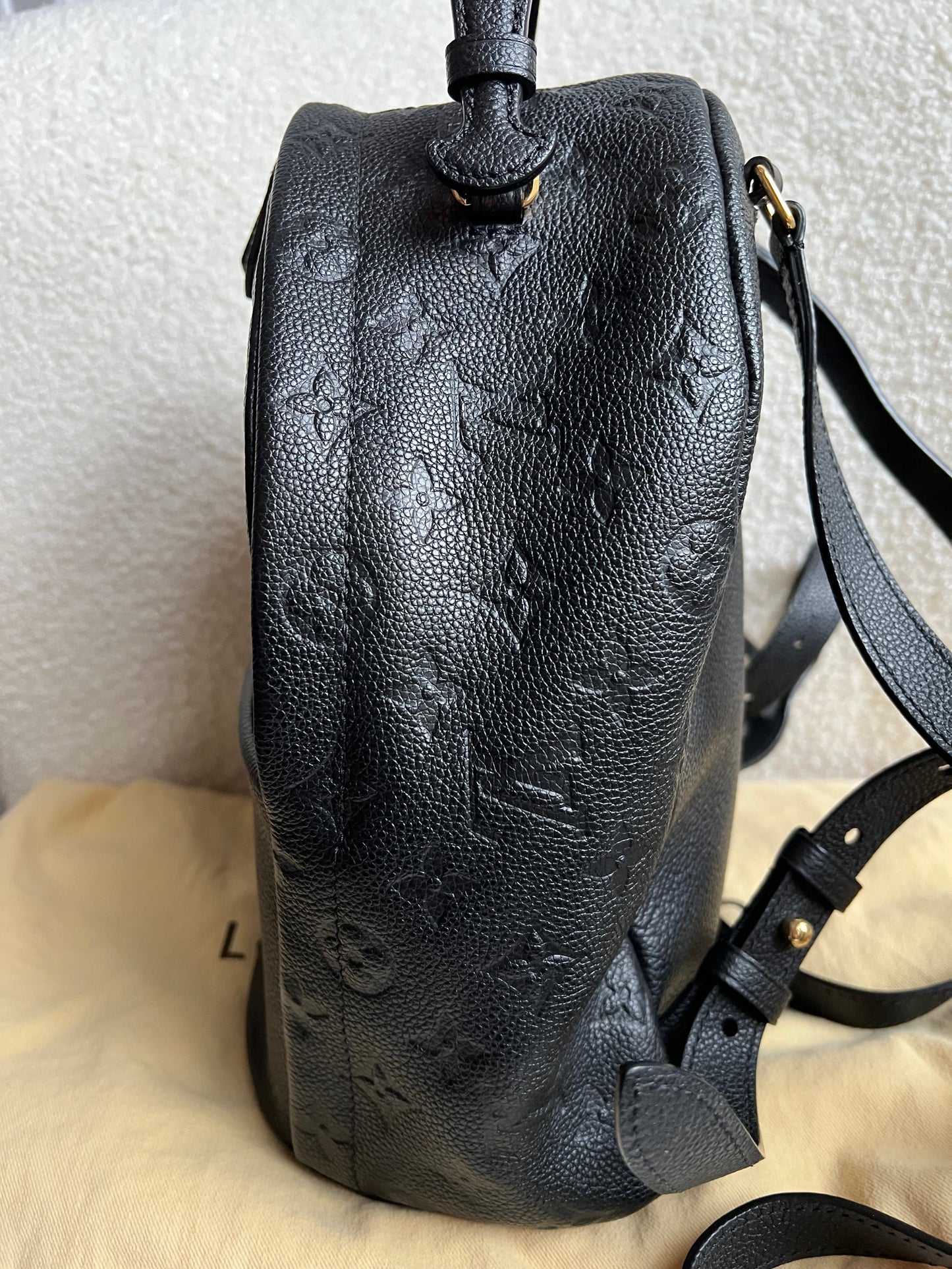 Louis Vuitton Sarbonne Backpack Black Empreinte