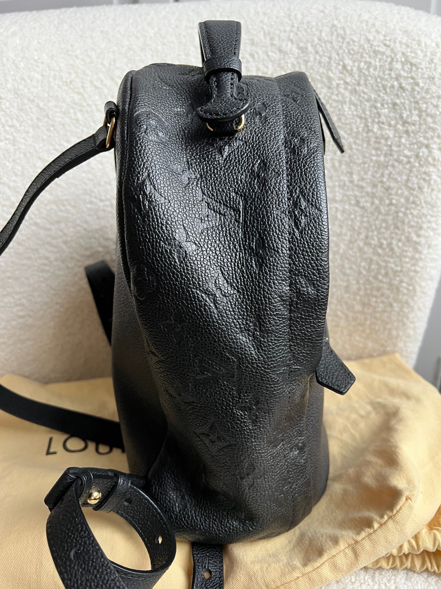 Louis Vuitton Sarbonne Backpack Black Empreinte