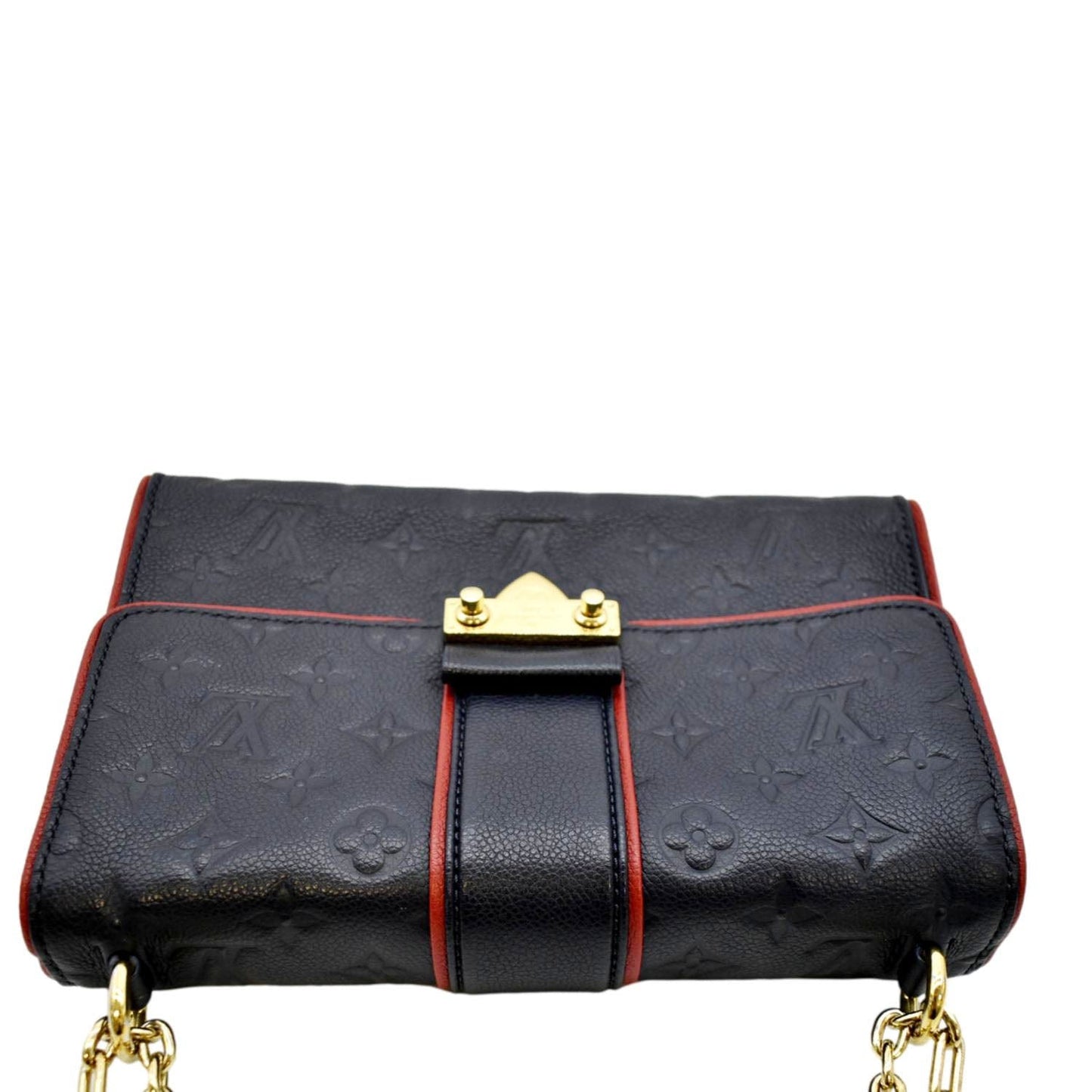 LOUIS VUITTON Saint Sulpice PM Empreinte Leather Crossbody Bag Noir