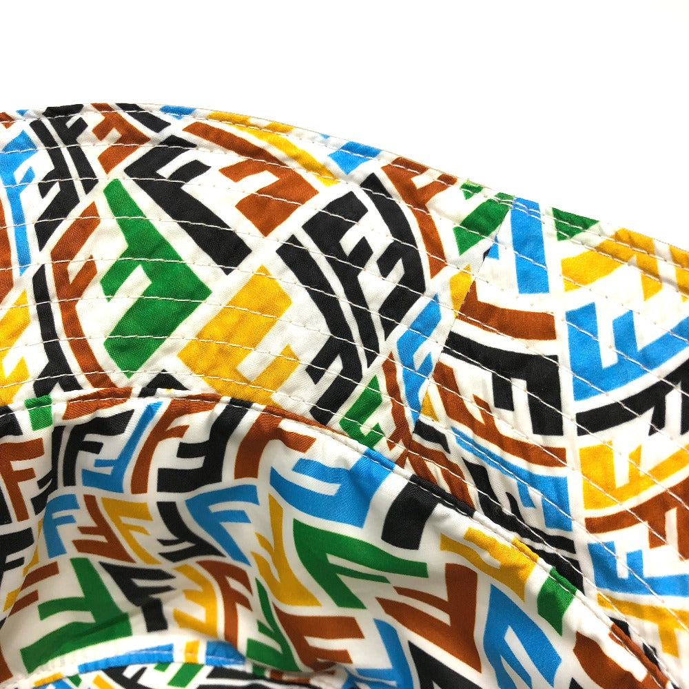 FENDI hat Nylon Beige / multicolor Zucca reversible mens Used
