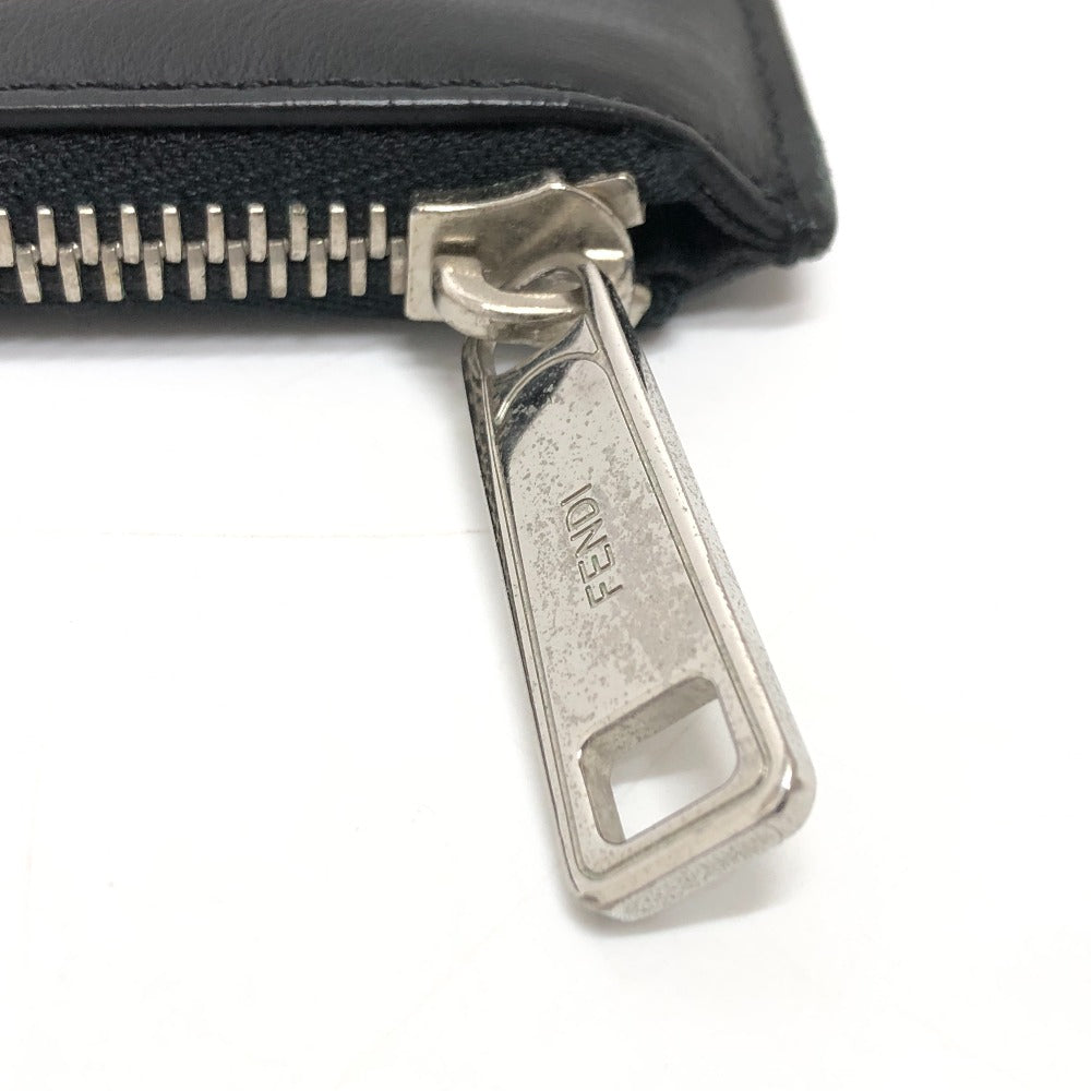 FENDI Clutch bag 7N0078  leather black LOVE mens Used