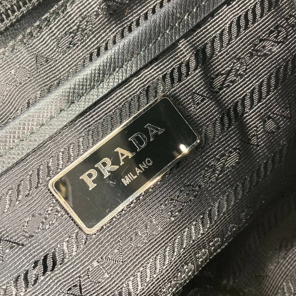 PRADA Backpack 1BZ811 Nylon black Bag Triangle logo plate Women Used