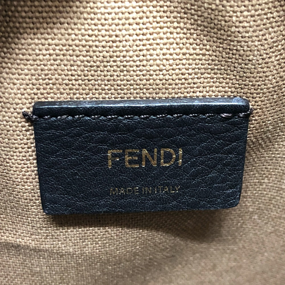 FENDI Shoulder Bag 8BS010 Canvas / leather multicolor Zucca Bucket bag Women Used