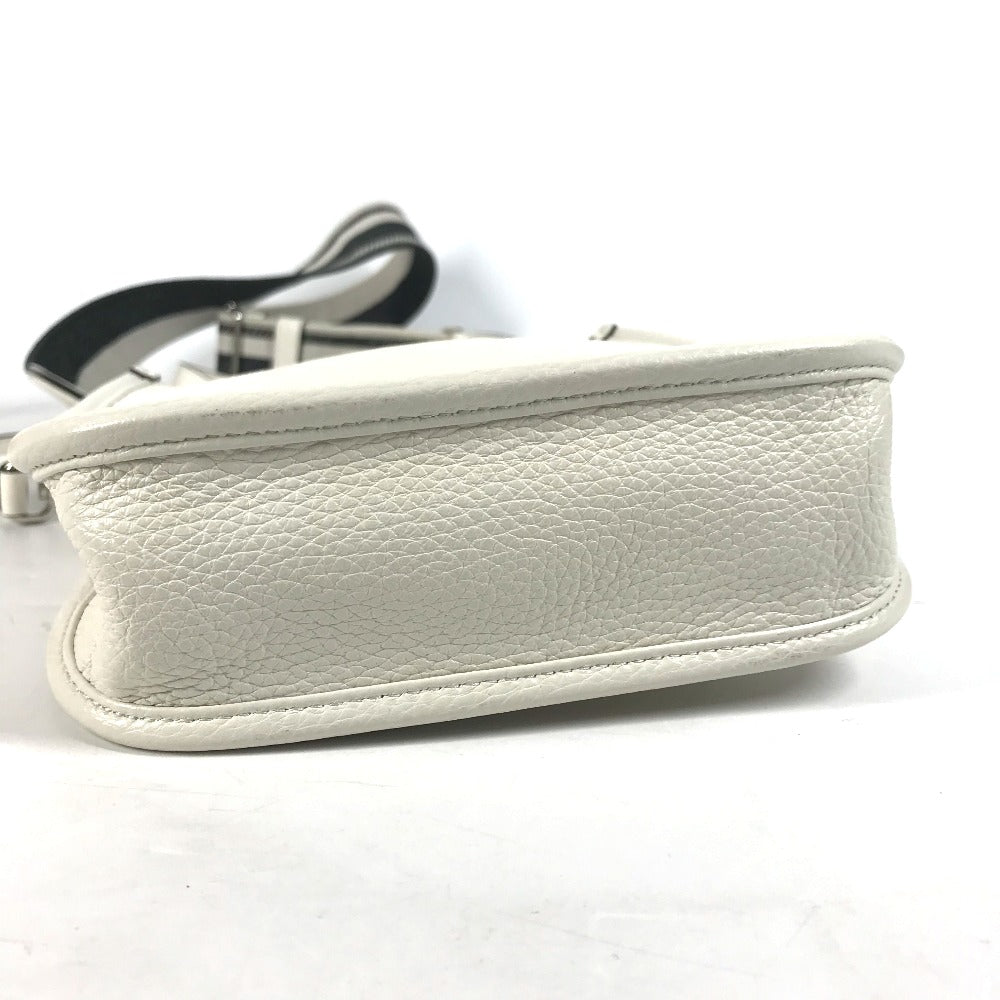 PRADA Shoulder Bag 1BH191 leather white logo Women Used