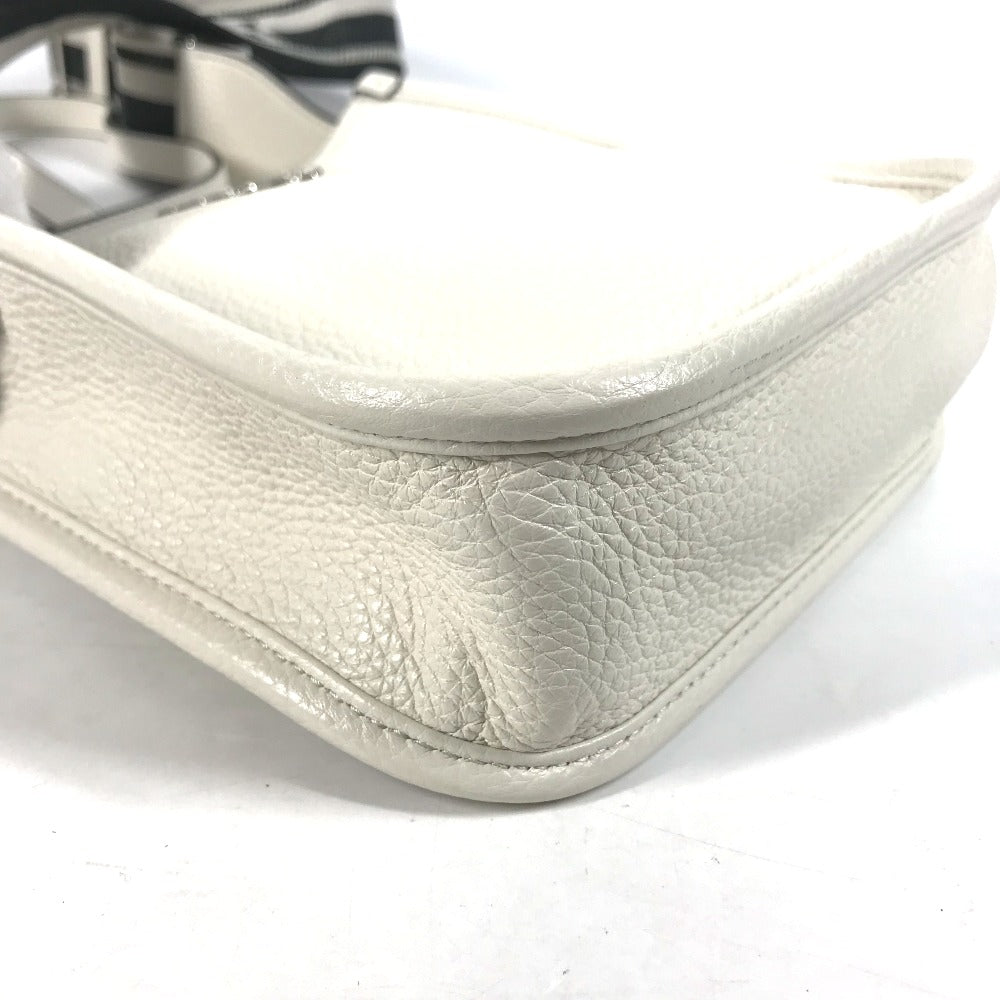 PRADA Shoulder Bag 1BH191 leather white logo Women Used