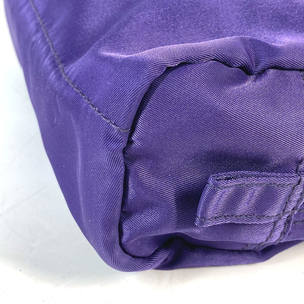PRADA Pouch 1NA350 Nylon purple Triangle logo Women Used