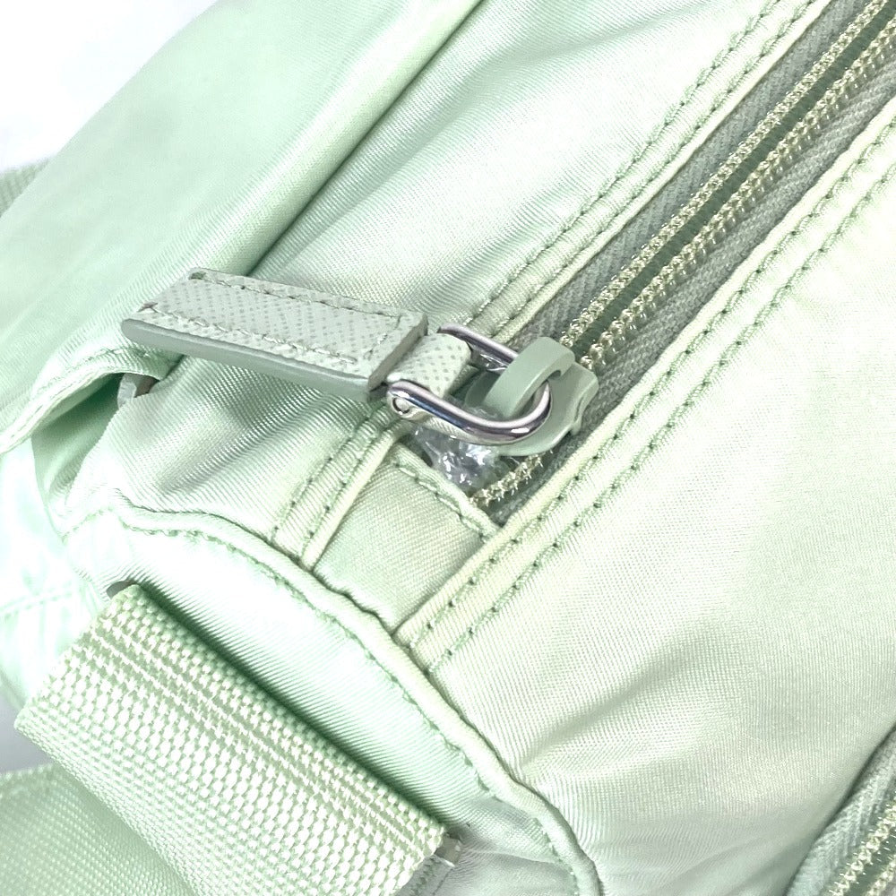 PRADA Shoulder Bag 1BD953 Nylon green Triangle logo plate Re-Nylon Women Used