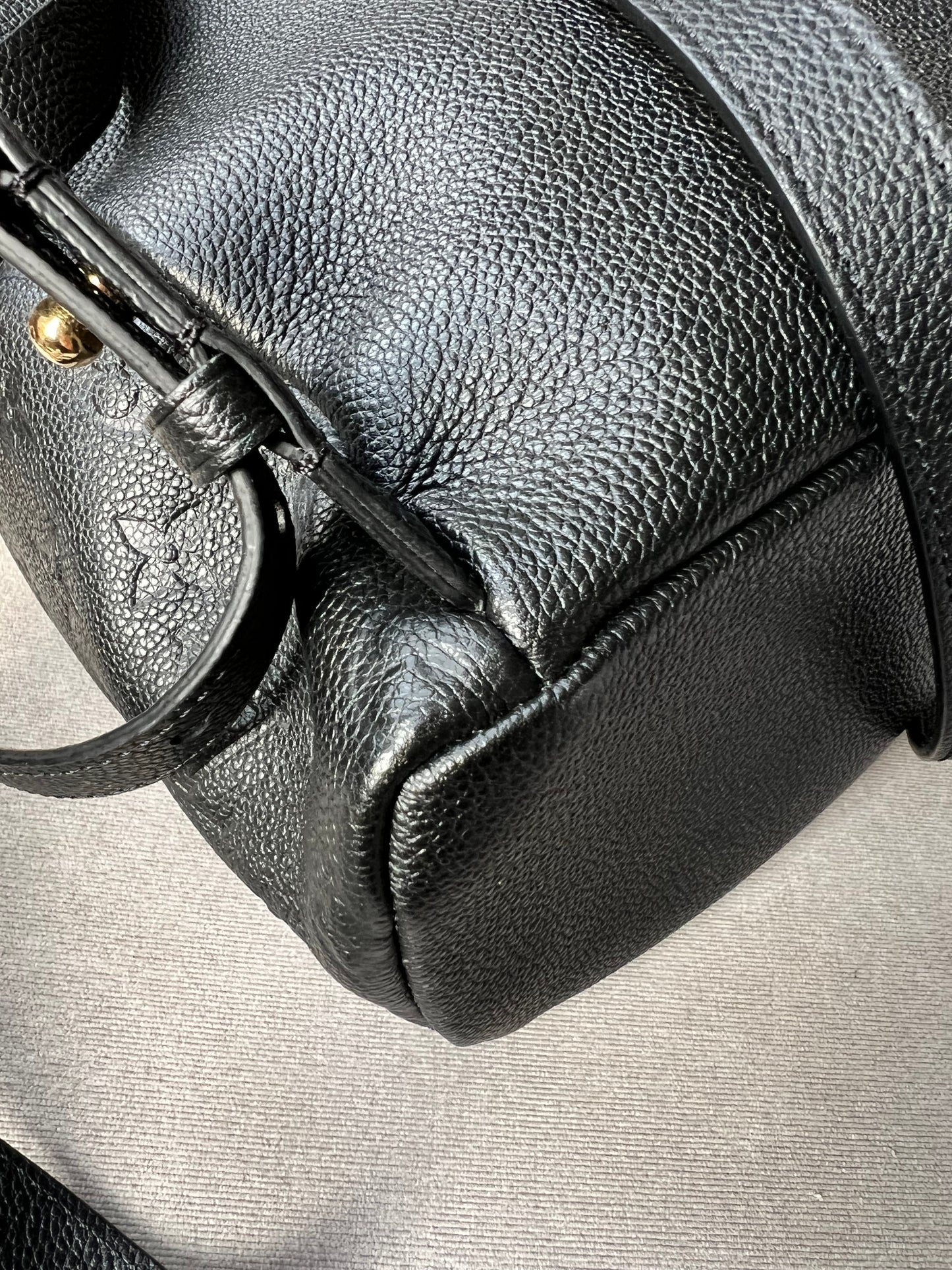 Louis Vuitton Sarbonne Backpack Black Empreinte