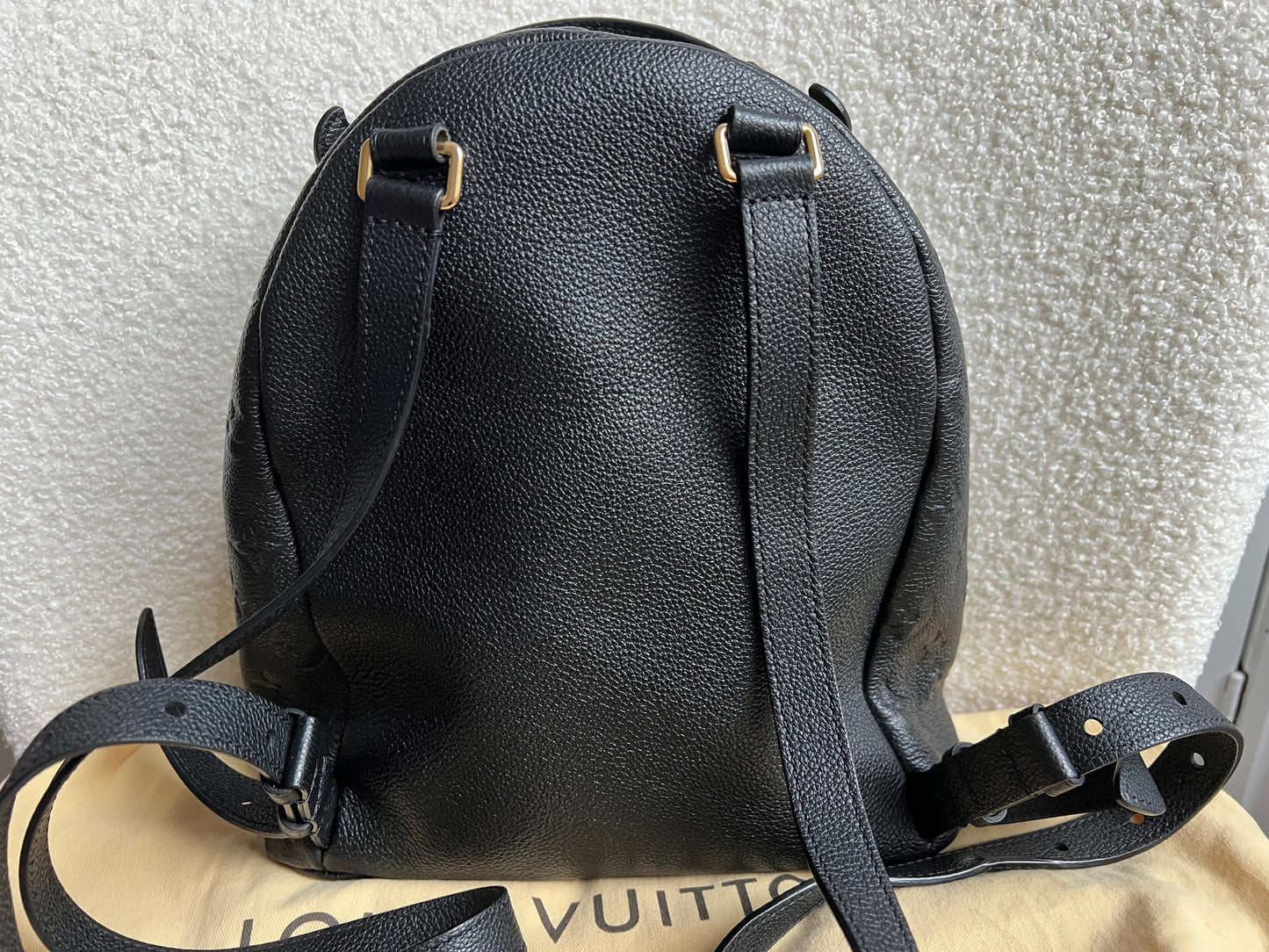 Louis Vuitton Sarbonne Backpack Black Empreinte