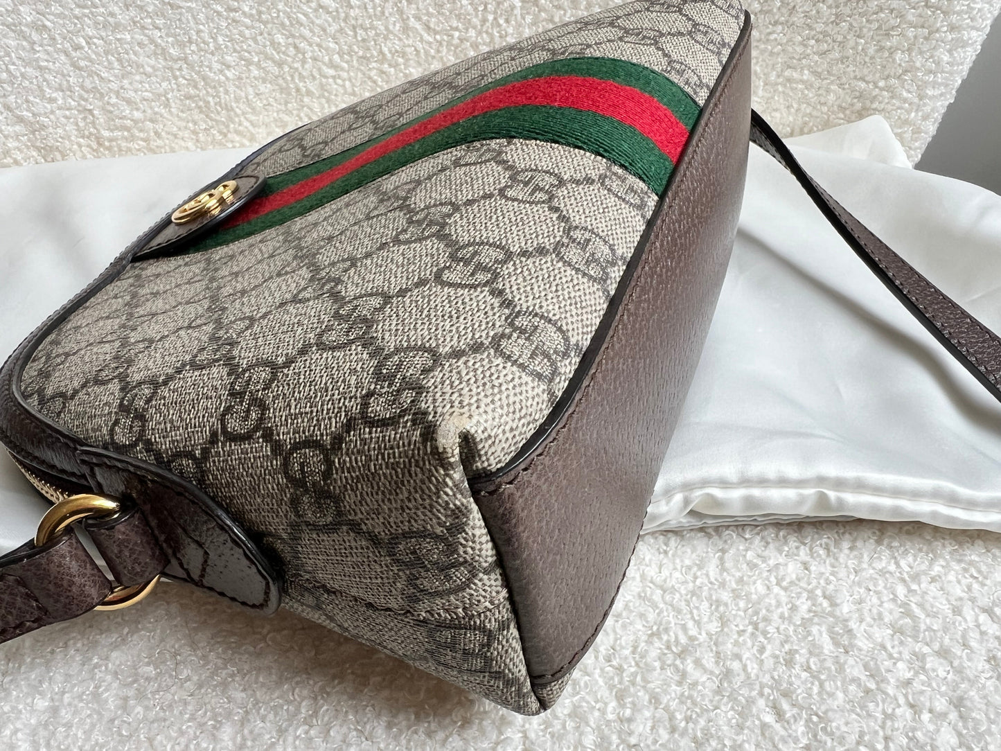 Gucci Ophidia GG Supreme Rounded Top Shoulder Bag