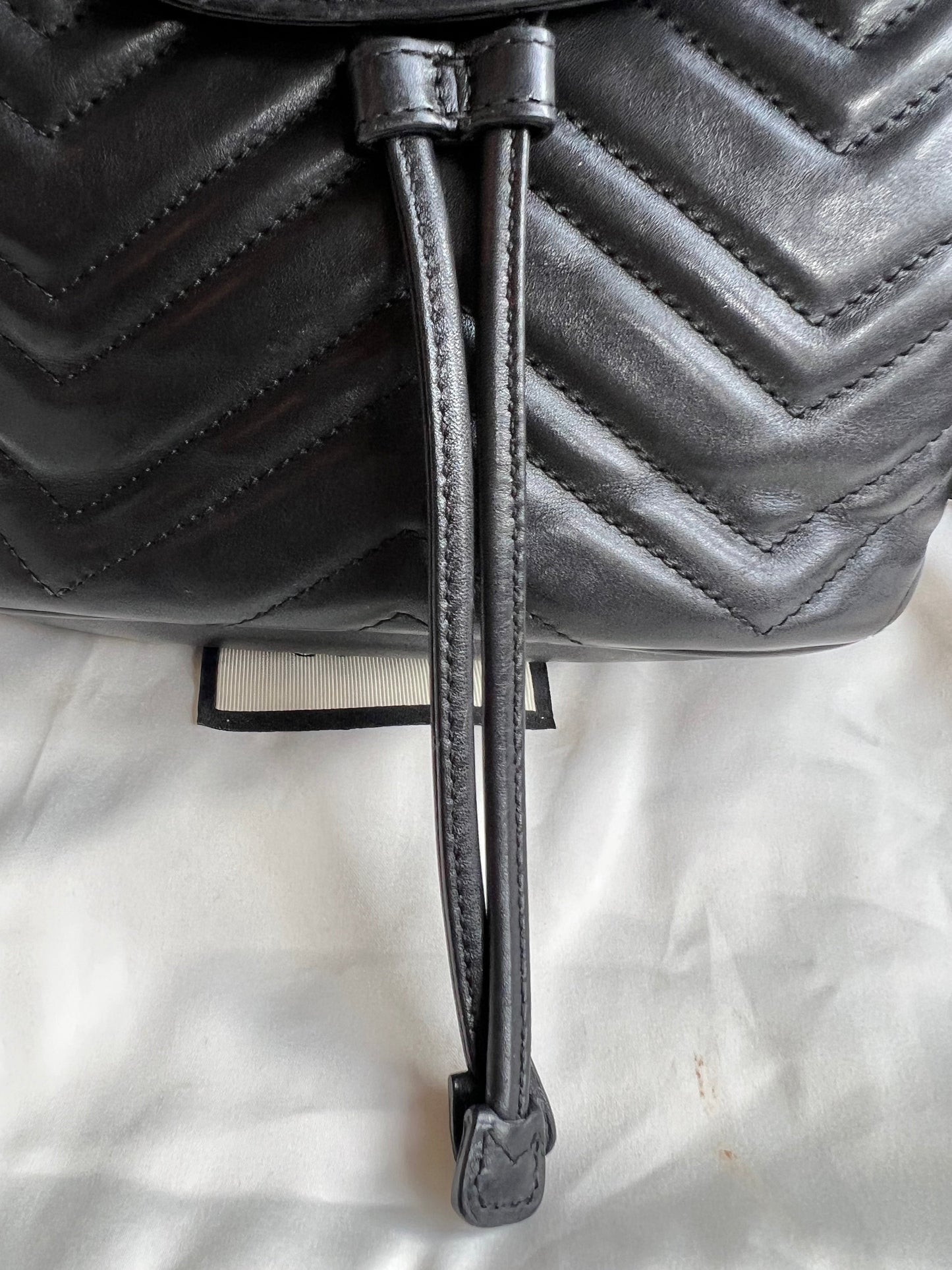 Gucci GG Black Mini Marmont Backpack