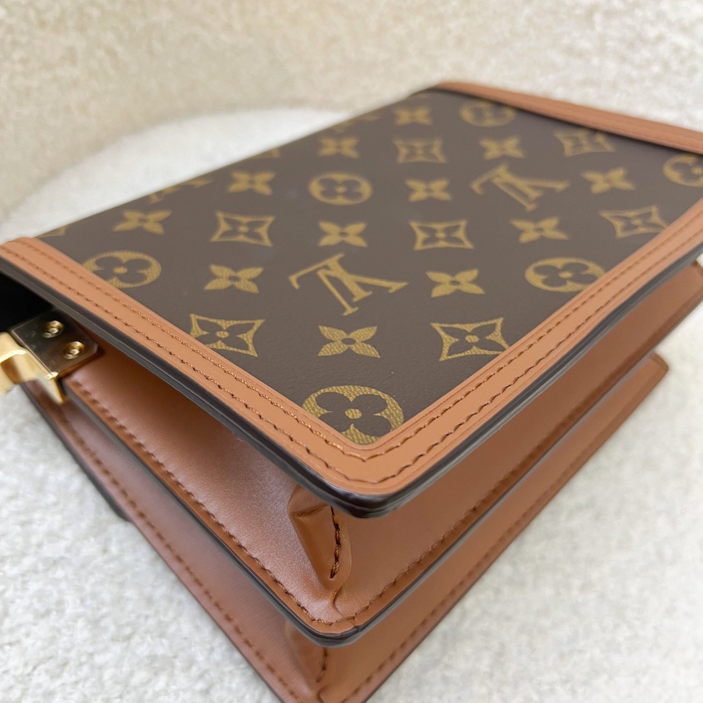 LV Mini Dauphine in Reverse Monogram, Monogram Canvas and GHW