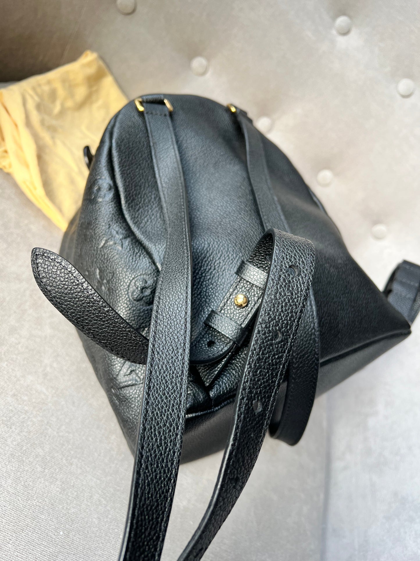 Louis Vuitton Sarbonne Backpack Black Empreinte