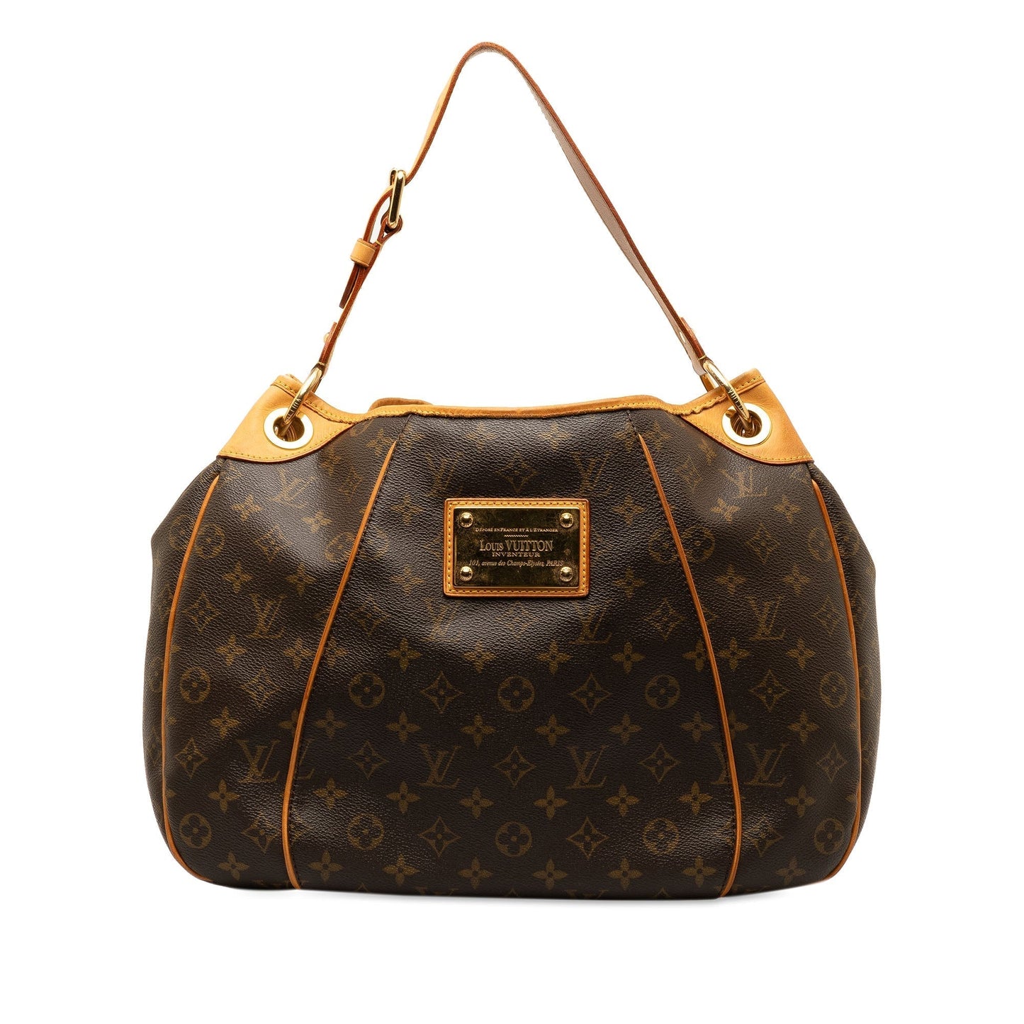 Brown Louis Vuitton Monogram Galliera PM Shoulder Bag