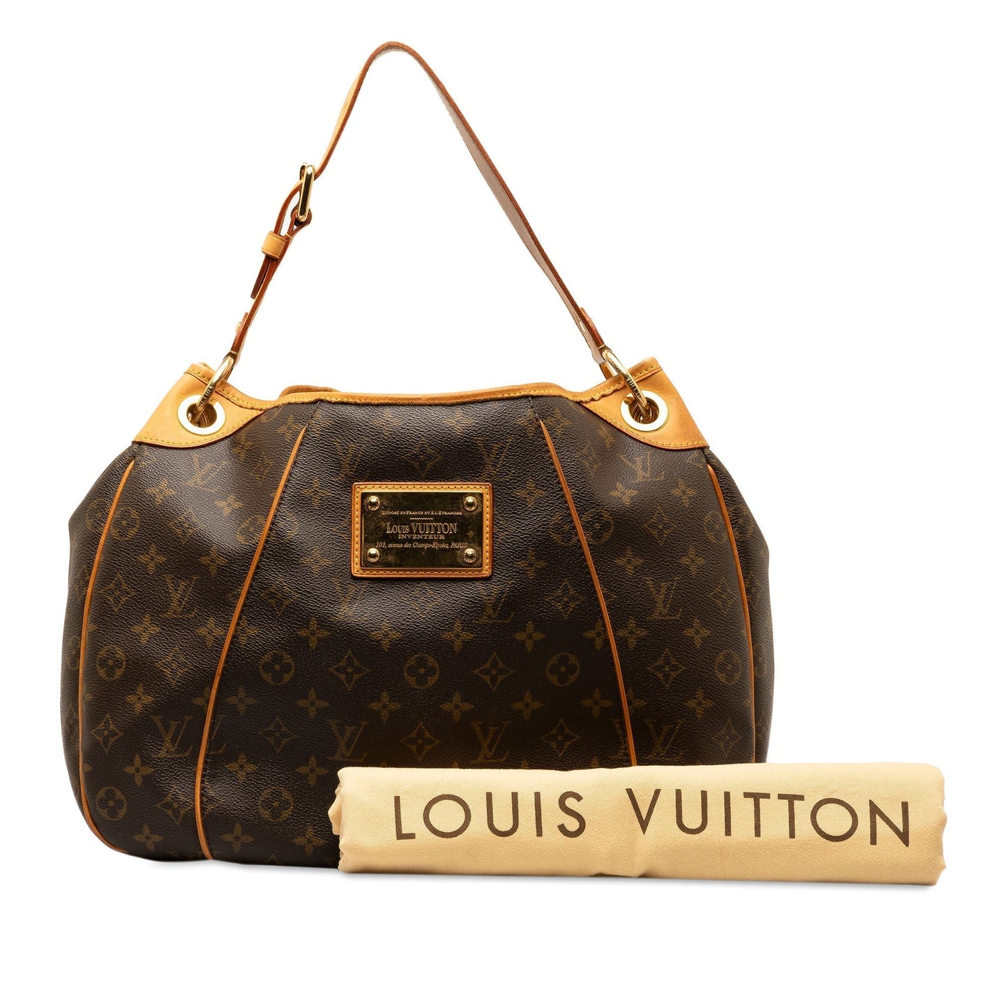 Brown Louis Vuitton Monogram Galliera PM Shoulder Bag