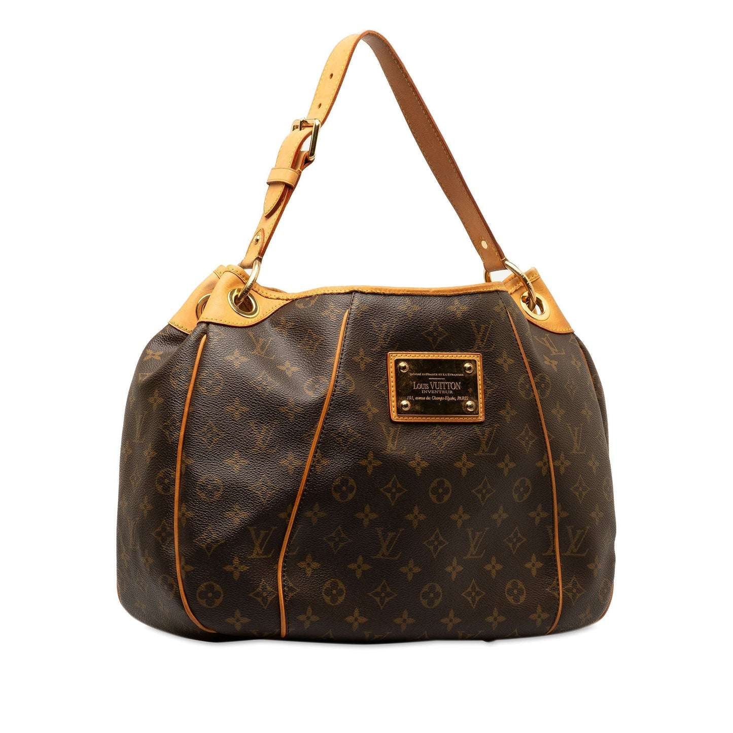 Brown Louis Vuitton Monogram Galliera PM Shoulder Bag