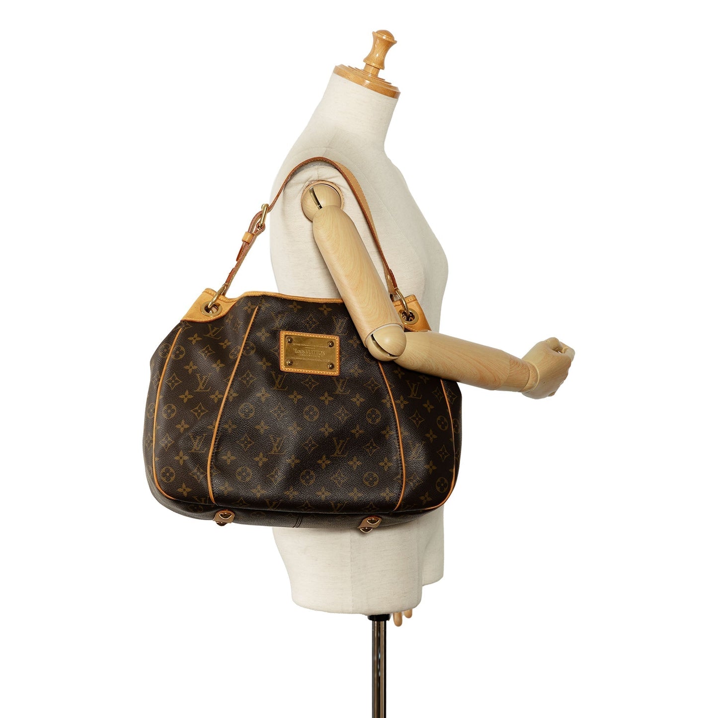 Brown Louis Vuitton Monogram Galliera PM Shoulder Bag