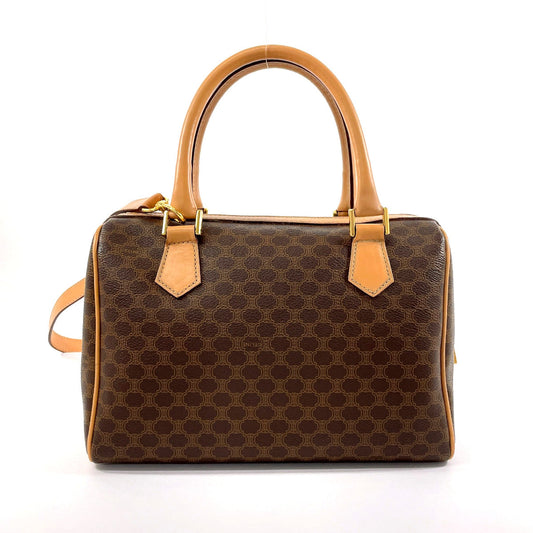 Celine Macadam Mini Boston 2WAY Handbag PVC/Leather