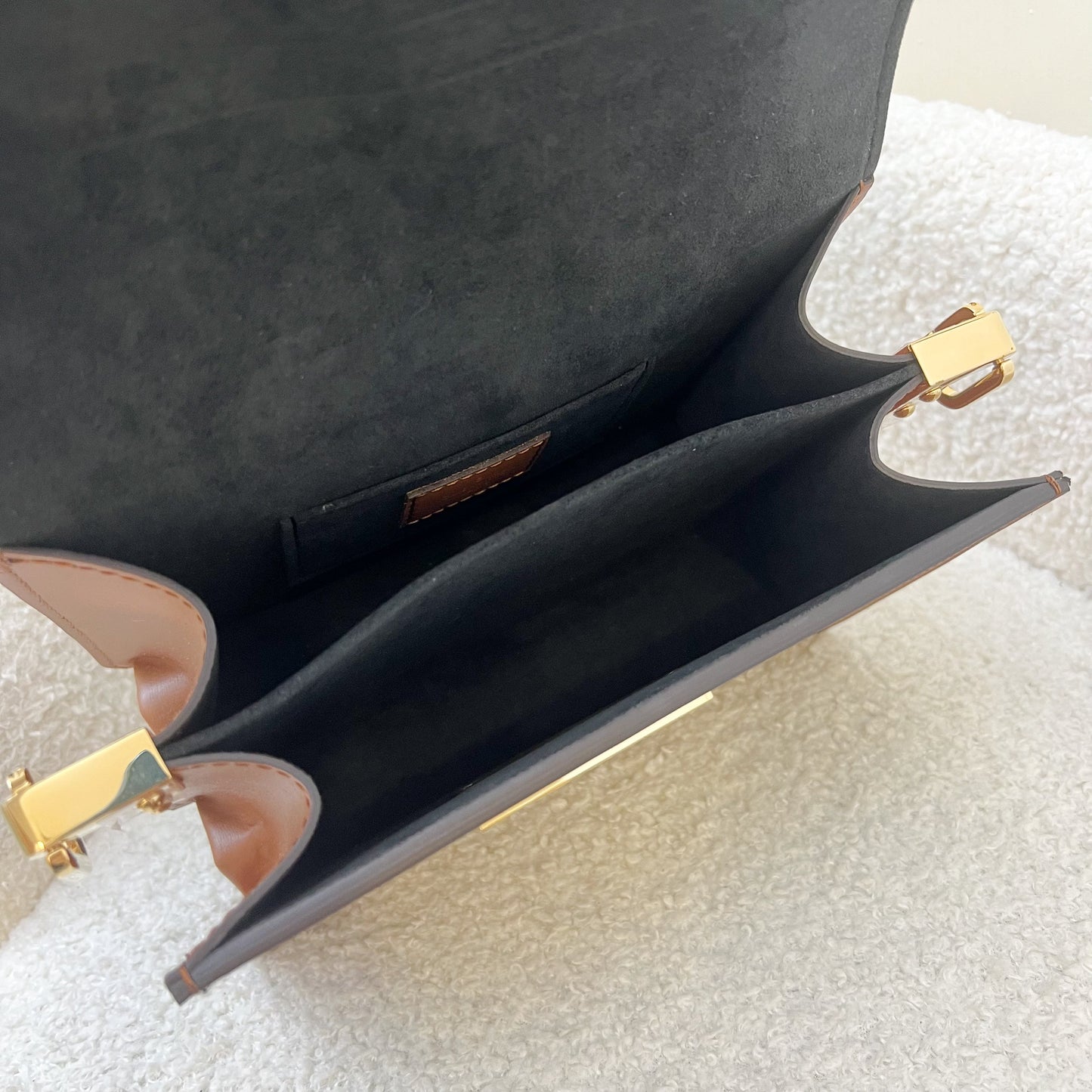 LV Mini Dauphine in Reverse Monogram, Monogram Canvas and GHW