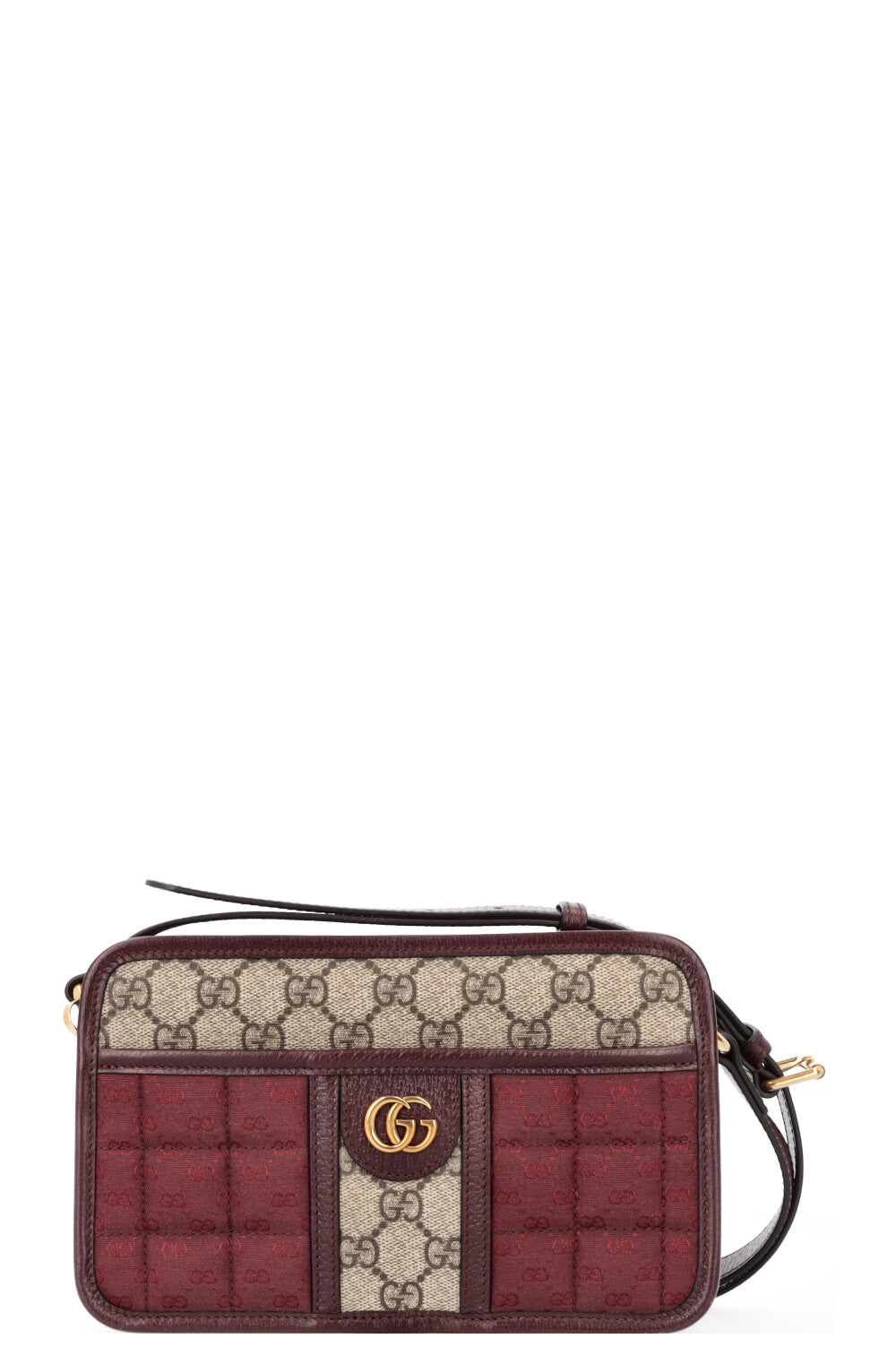 GUCCI GG Supreme Crossbody Bag Red