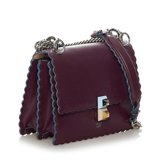 Fendi Kan I Leather Crossbody Bag (SHG-28883)