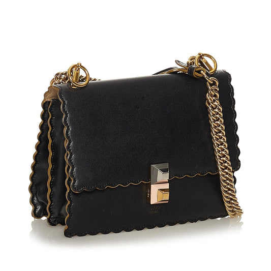 Fendi Kan I Leather Crossbody Bag (SHG-29202)