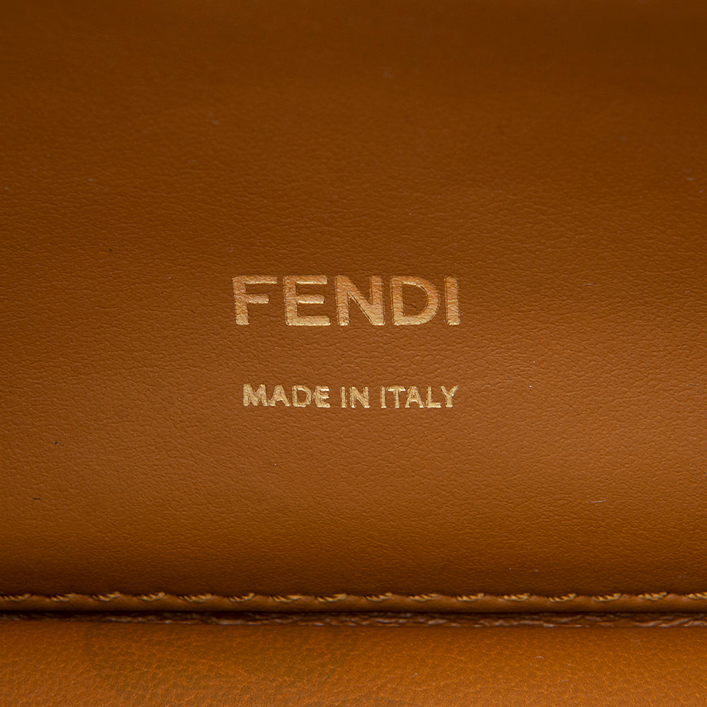 Fendi Leather Kan U Grace Small Crossbody Bag (SHF-12292)