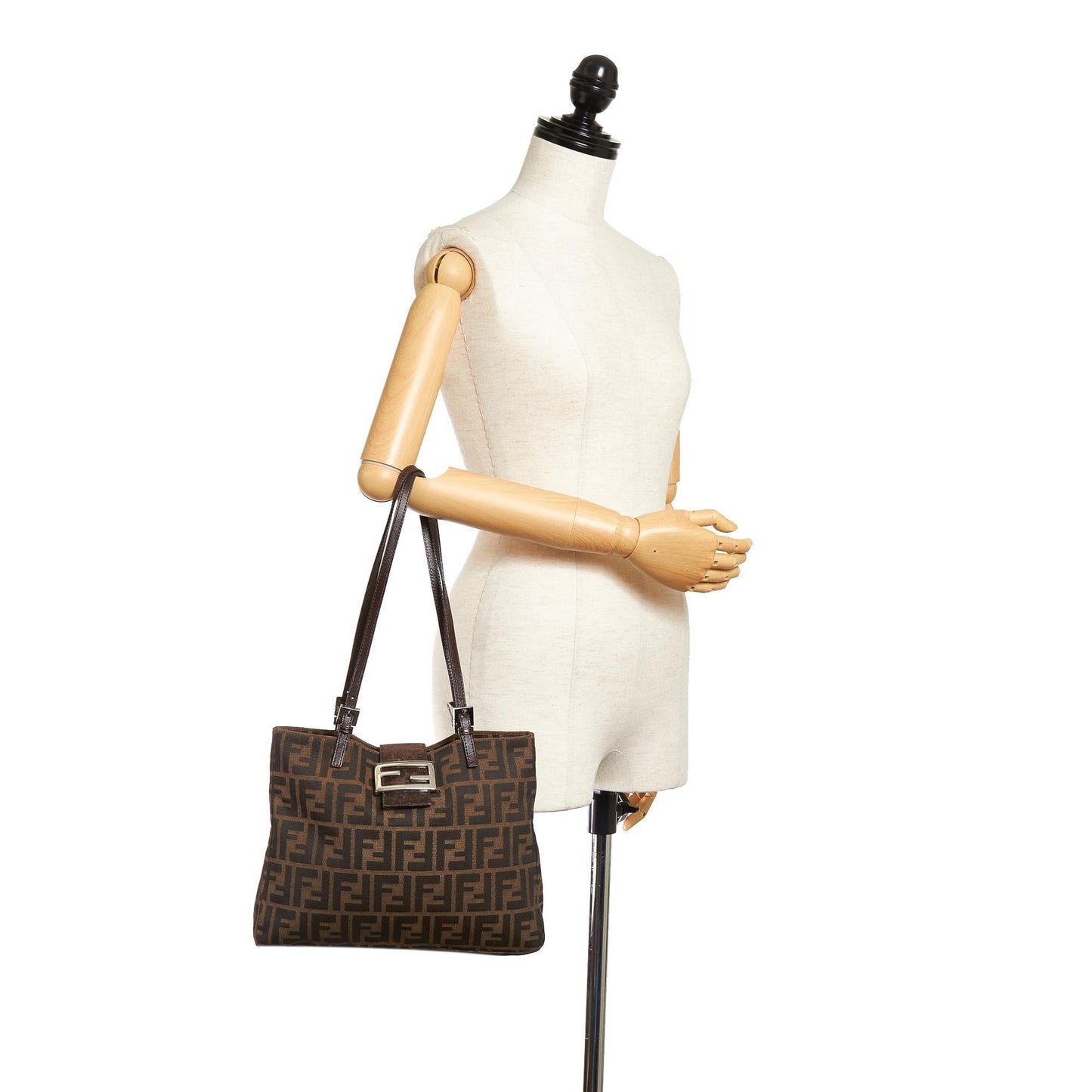 Fendi Zucca Canvas Shoulder Bag (SHG-28055)