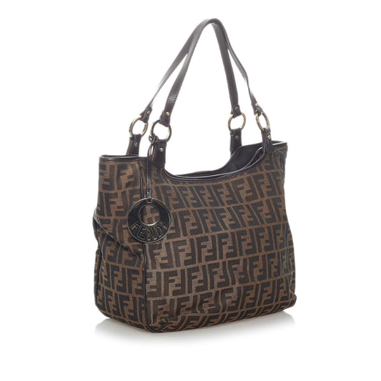 Fendi Zucca Canvas Shoulder Bag (SHG-30750)