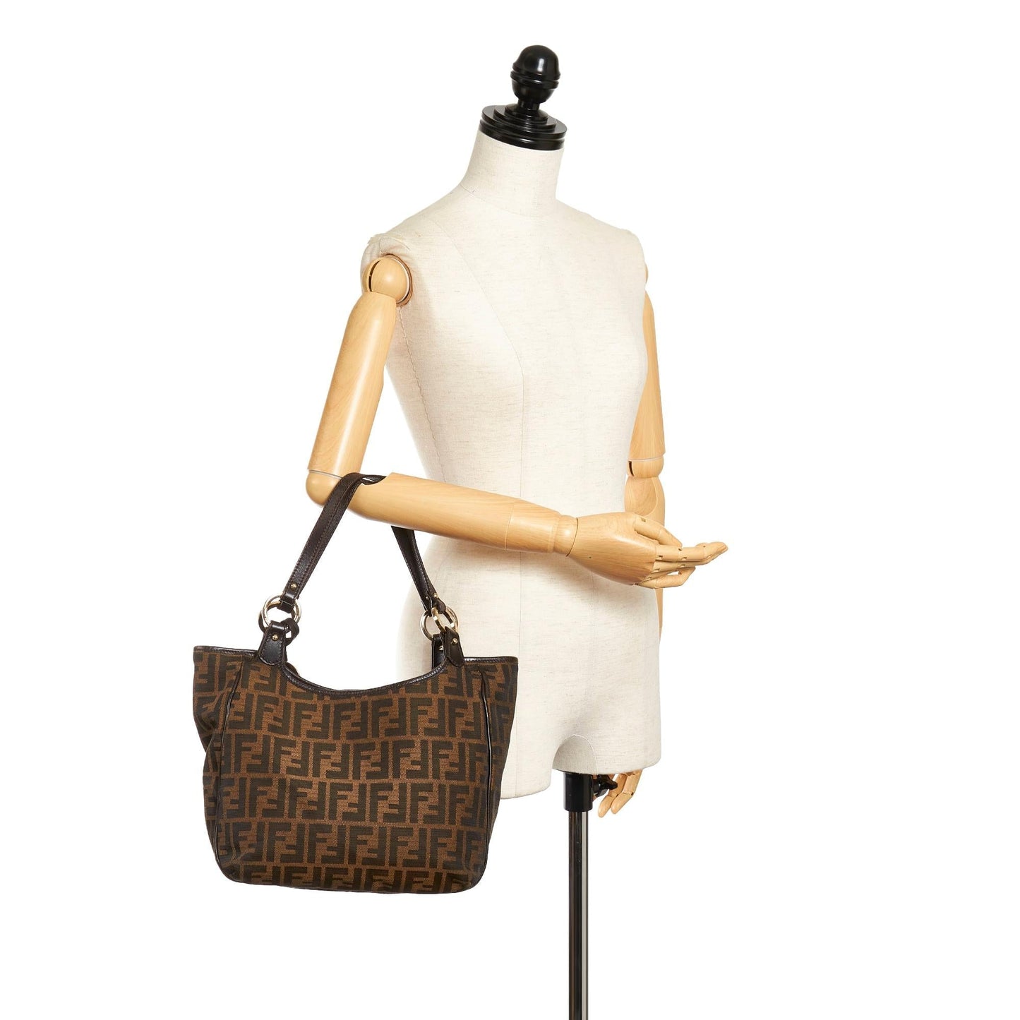 Fendi Zucca Canvas Shoulder Bag (SHG-33151)