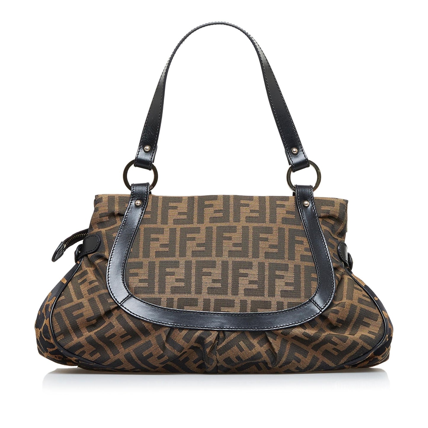 Fendi Zucca Chef Leopard Shoulder Bag (SHG-nwsCum)