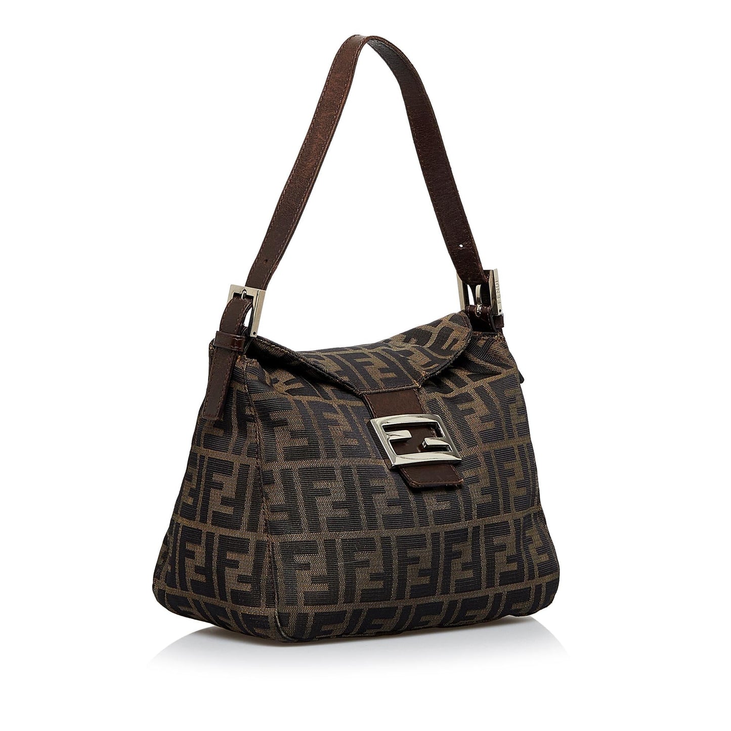 Fendi Zucca Double Flap Shoulder Bag (SHG-LACYHN)