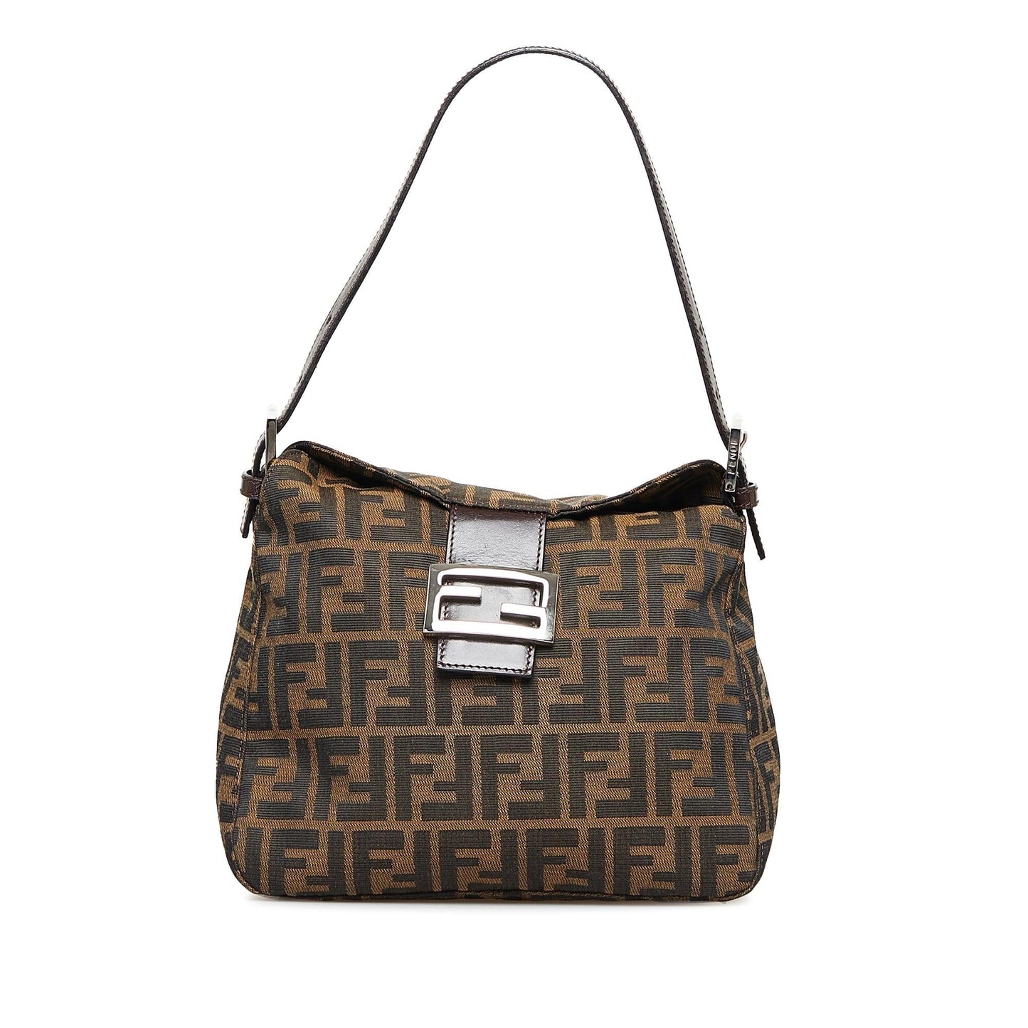 Fendi Zucca Double Flap Shoulder Bag (SHG-3W9xSv)