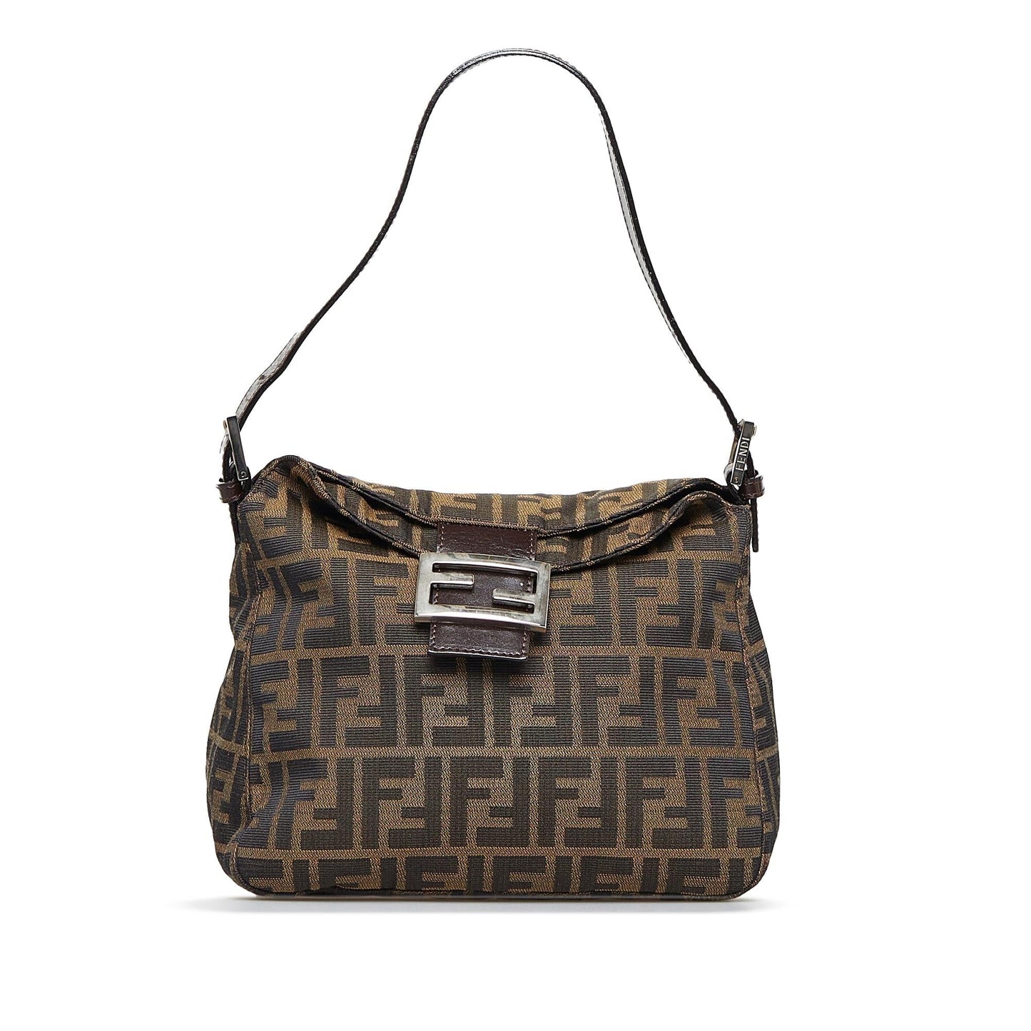 Fendi Zucca Double Flap Shoulder Bag (SHG-5HHvf2)