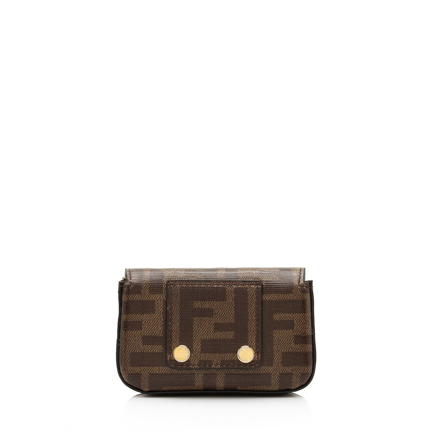 Fendi Zucca Spalmati Nano Baguette Charm Crossbody Bag (SHF-rpZREp)