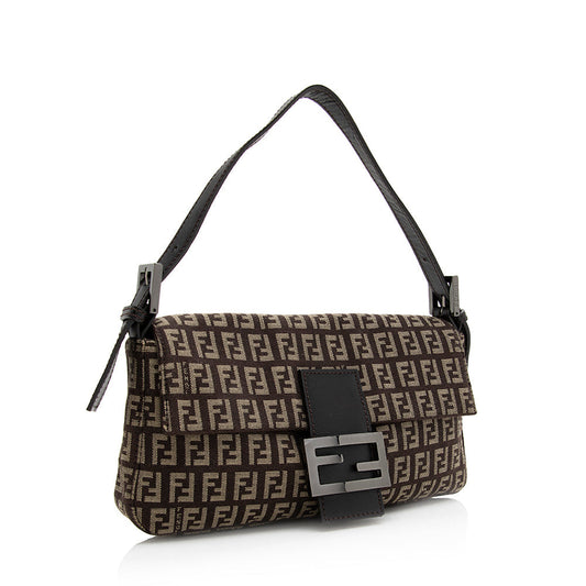 Fendi Zucchino Baguette Shoulder Bag (SHF-21031)