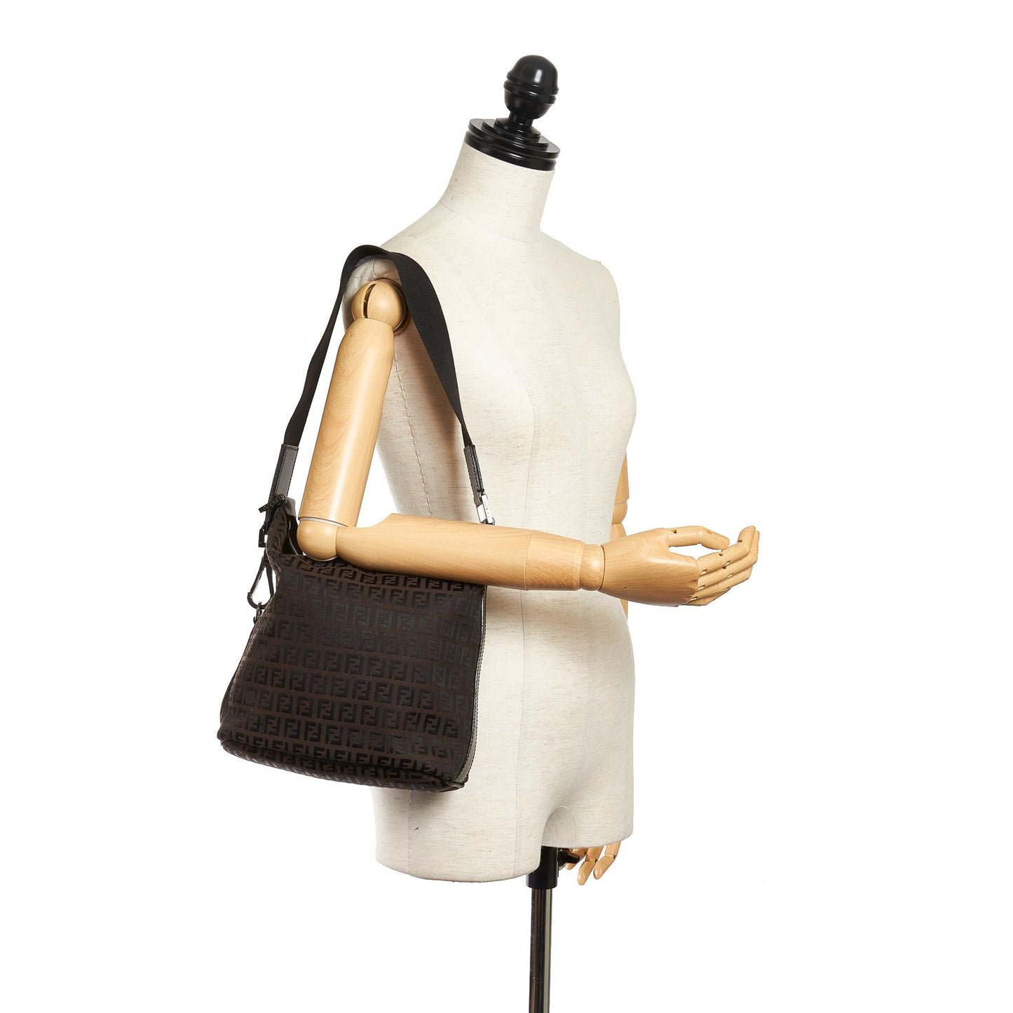 Fendi Zucchino Canvas Shoulder Bag (SHG-32070)