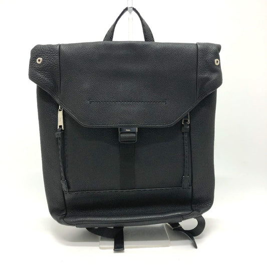 FENDI Backpack 7VZ011 leather black Backpack mens Used