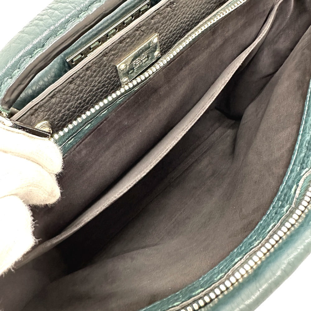 FENDI Business bag 7VA406 leather Blue type Selleria Monster Iconic Peek-a-boo fit unisex(Unisex) Used