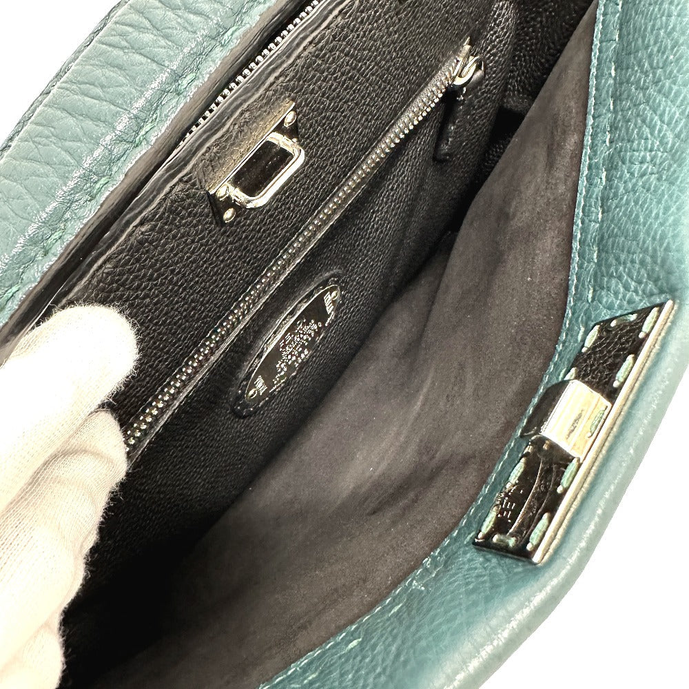 FENDI Business bag 7VA406 leather Blue type Selleria Monster Iconic Peek-a-boo fit unisex(Unisex) Used