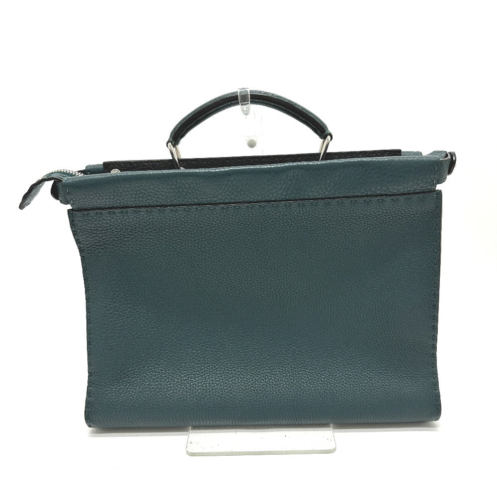 FENDI Business bag 7VA406 leather Blue type Selleria Monster Iconic Peek-a-boo fit unisex(Unisex) Used