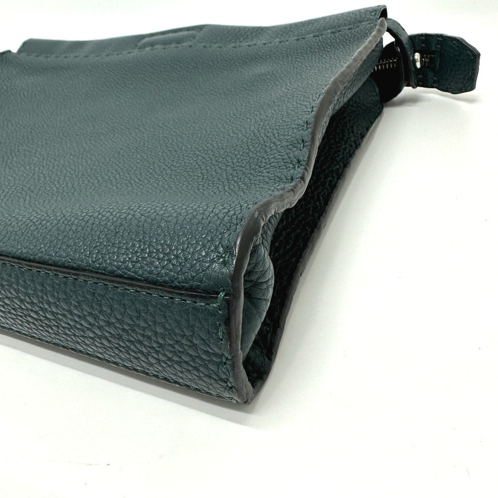 FENDI Business bag 7VA406 leather Blue type Selleria Monster Iconic Peek-a-boo fit unisex(Unisex) Used
