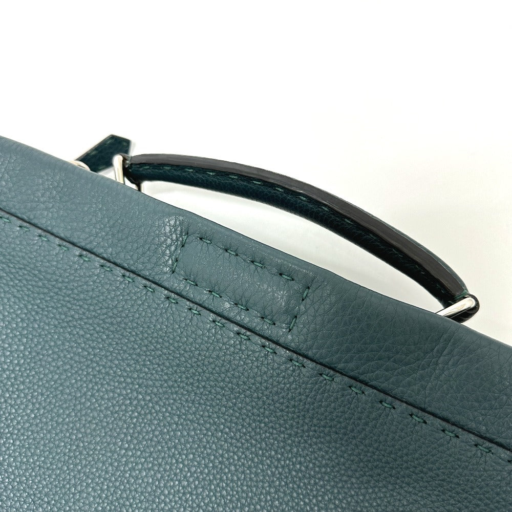 FENDI Business bag 7VA406 leather Blue type Selleria Monster Iconic Peek-a-boo fit unisex(Unisex) Used