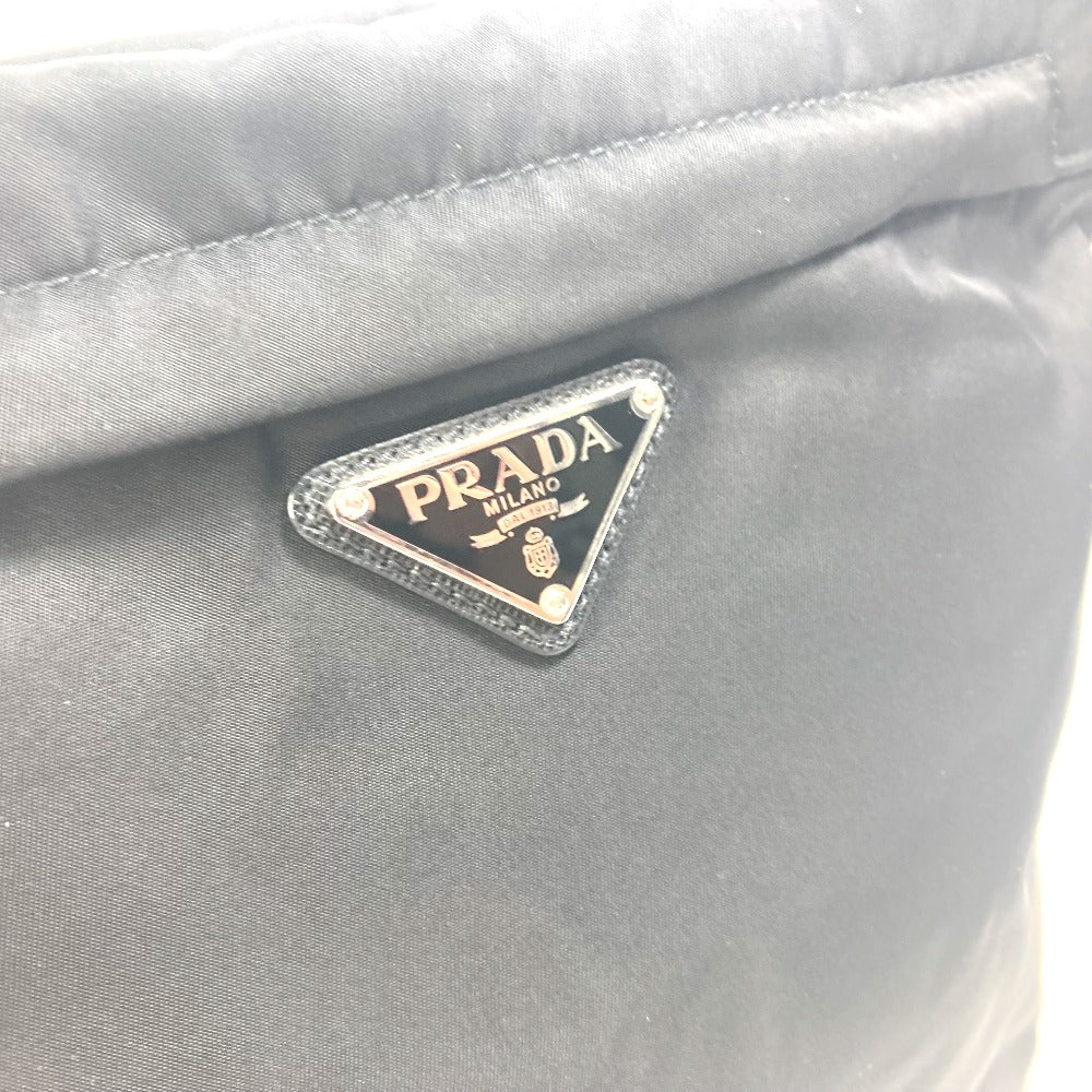 PRADA Shoulder Bag 2VH055 Nylon black With logo Triangle logo plate mens Used