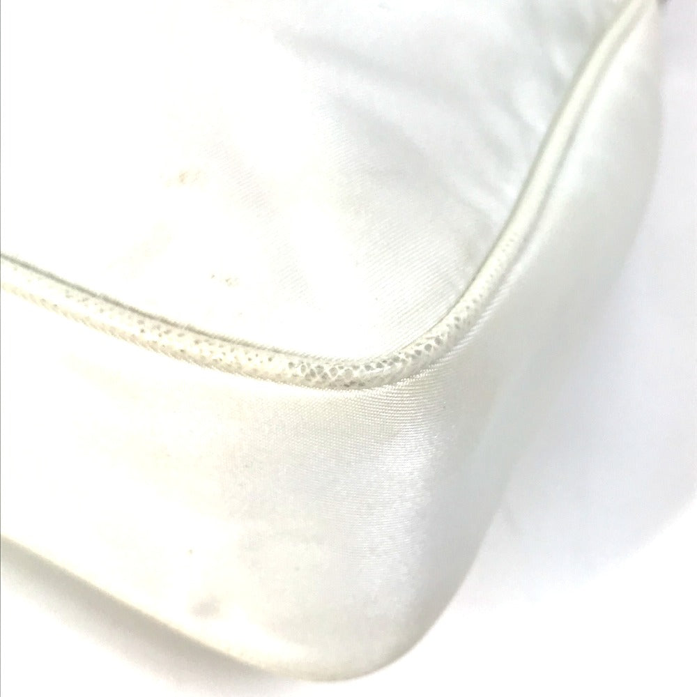 PRADA Shoulder Bag 1BH204 Nylon white Triangle logo plate Re-Edition 2005 Women Used