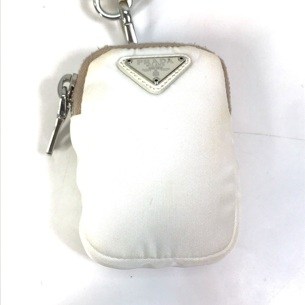 PRADA Shoulder Bag 1BH204 Nylon white Triangle logo plate Re-Edition 2005 Women Used