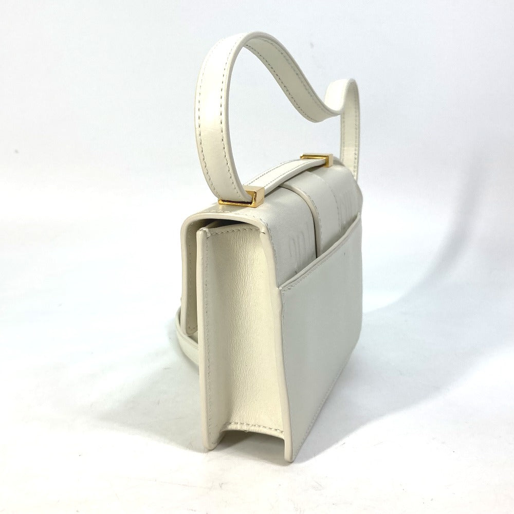 Christian Dior Shoulder Bag leather white CDMetal Montagne 30 Women Used