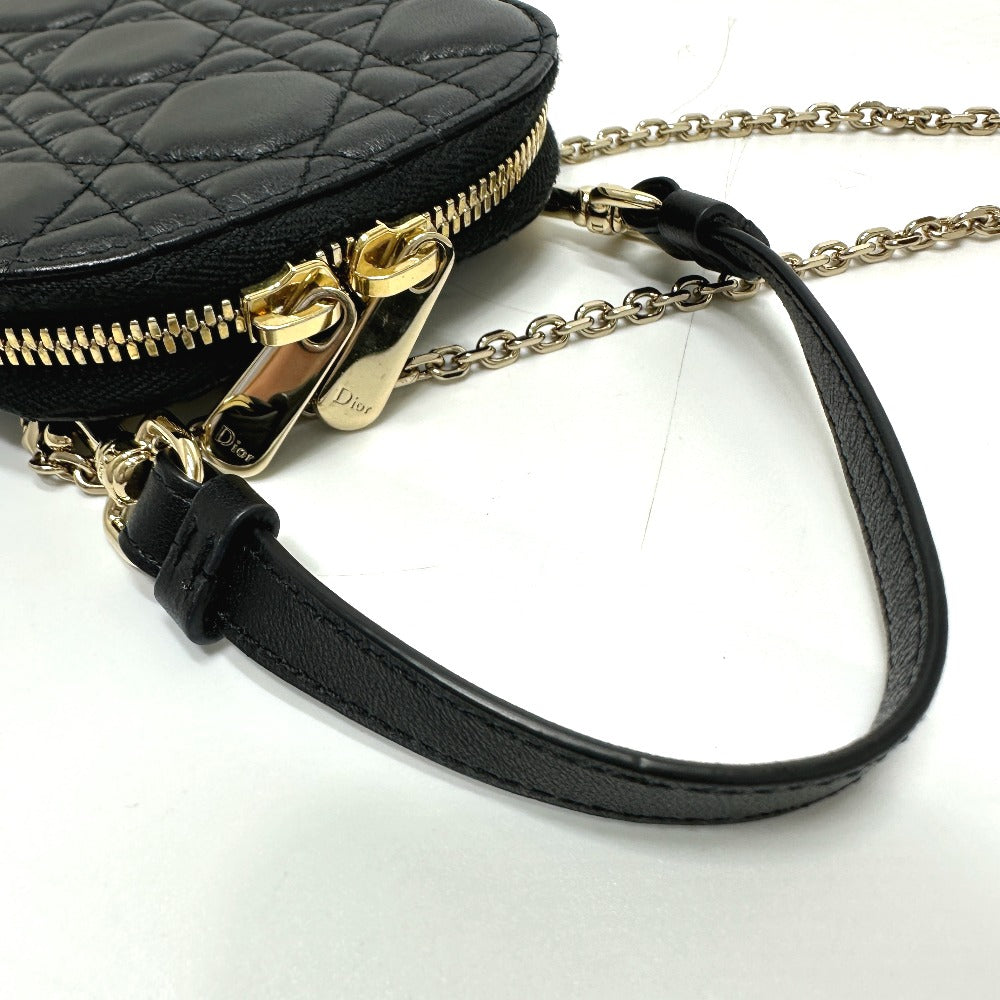 Christian Dior Shoulder Bag S0842ONMJ leather black Canage Phone case