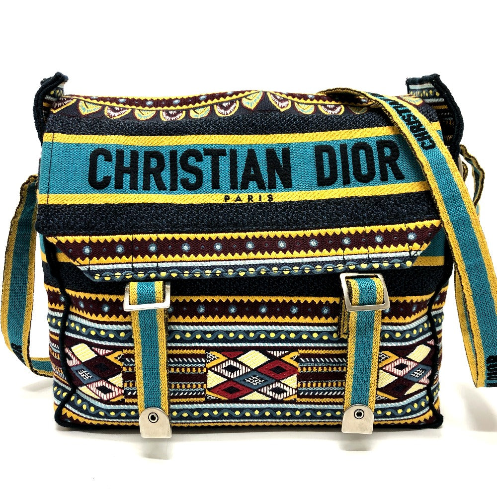 Christian Dior Shoulder Bag canvas blue Dior camp Women Used