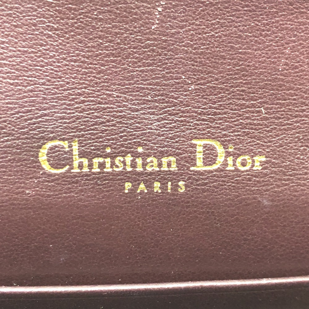 Christian Dior Sling bag Canvas leather Bordeaux Trotter SADDLE belt pouch Women Used